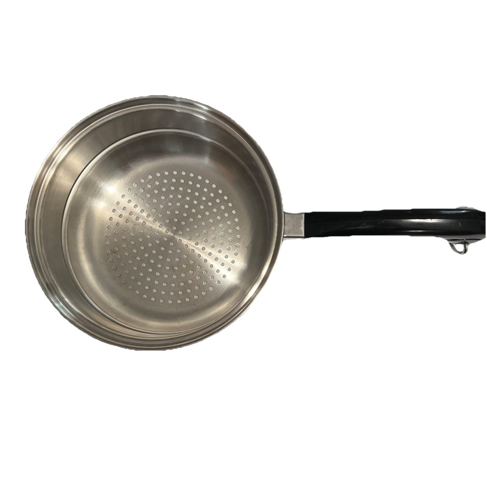 Vintage Saladmaster Stainless Steel 8" Steamer Strainer Insert Colander  No Lid‎